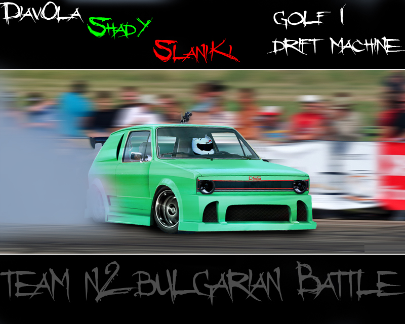 vw golf drift